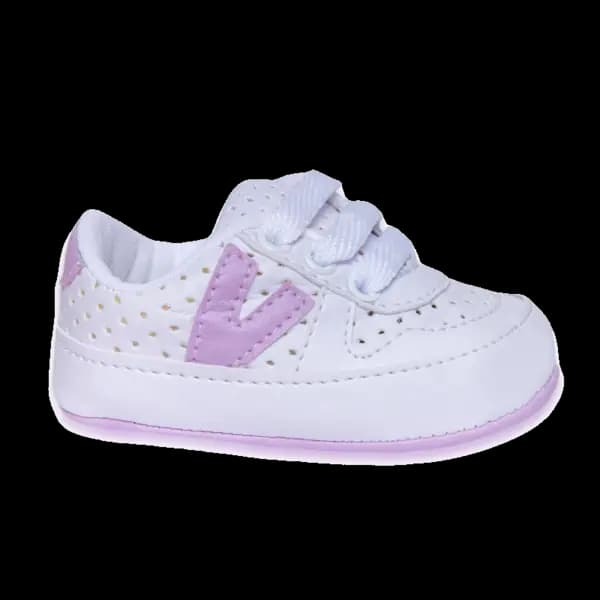 Tenis Starzinho Vision Branco com Lilas - foto 3